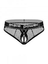 Load image into Gallery viewer, Cock Pit Net Cock Ring Thong - S/ M - Black
