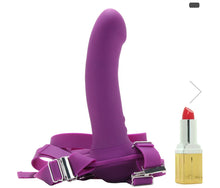 Load image into Gallery viewer, Rumble vibrating silicone strap on purple
