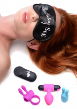 Load image into Gallery viewer, Birthday Sex Kit - C-Ring, Plug, C-Stim, Bullet and Blindfold

