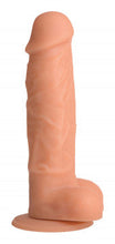 Load image into Gallery viewer, U STRAP Power Pecker 7 Inch Silicone Dildo With Balls - nude
