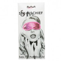 Load image into Gallery viewer, Sex and Mischief Satin Blindfold - Hot Pink
