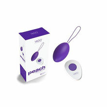 Load image into Gallery viewer, VEDO Peach Vibrating Kegel Egg - Purple
